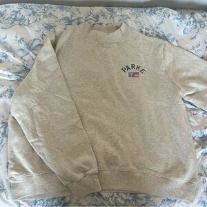 Parke American Flag Embroidery Mockneck